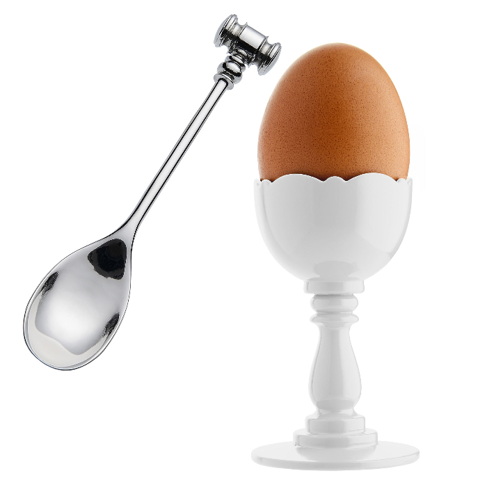 알레시 Dressed Egg Cup with Spoon