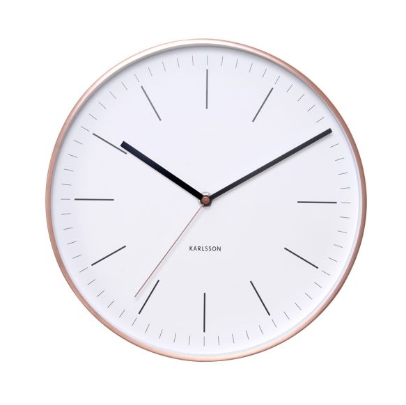 Minimal Wall Clock - White