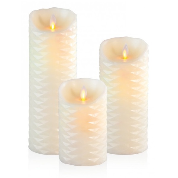 다이아몬드 아이보리 LED 캔들 Diamond Ivory LED candle