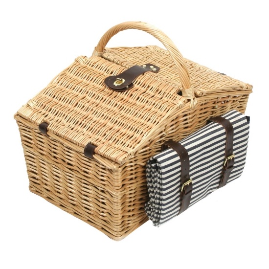 Greenfield Collection Picnic Basket with Blanket