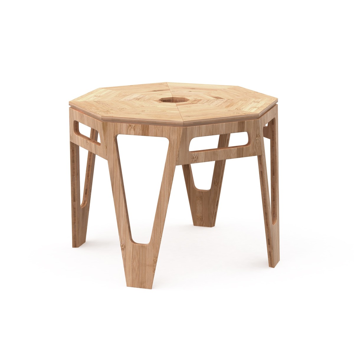 Octagon side table