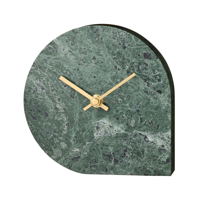Stilla table clock- Marble - H 16 cm