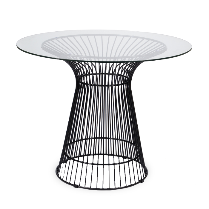 파비앙 원형 메탈 4인 식탁 테이블 (원형식탁)
