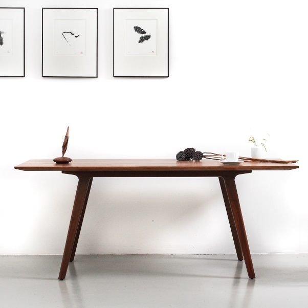 Studio oll&all 월넛 원목 6인 식탁 테이블 Y01