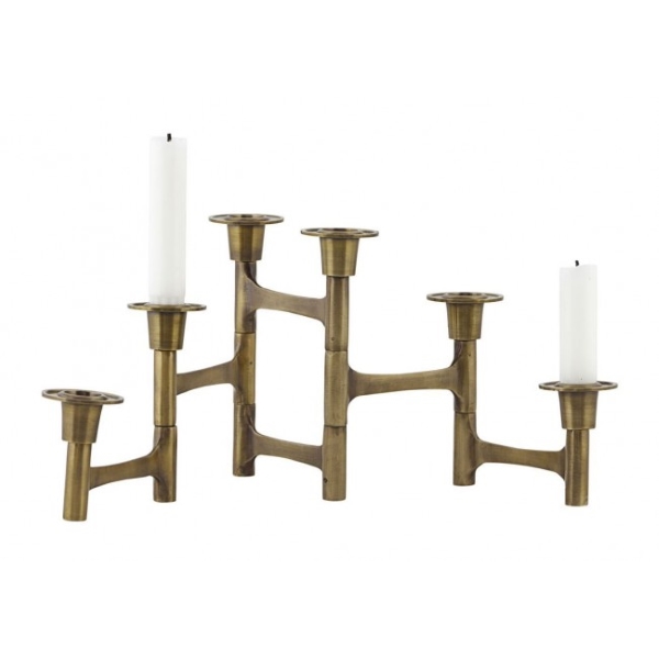 하우스닥터 Move Candelabra 6 candles, Brass