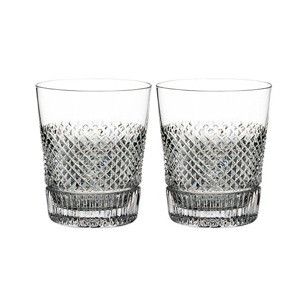 워터포드 Diamond Line Crystal Whisky Glass, Set of 2
