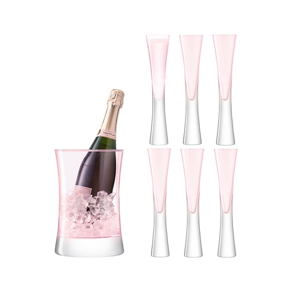 Moya Flutes & Champagne Bucket, Set of 6