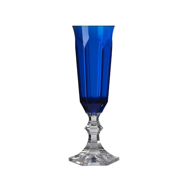 마리오루카지우스티 Dolce Vita Acrylic Champagne Flute, Blue
