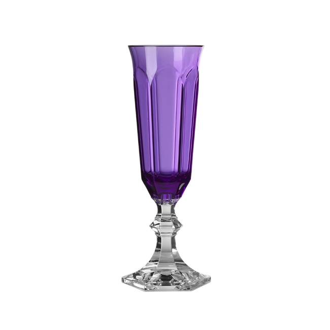 마리오루카지우스티 Dolce Vita Acrylic Champagne Flute, Purple