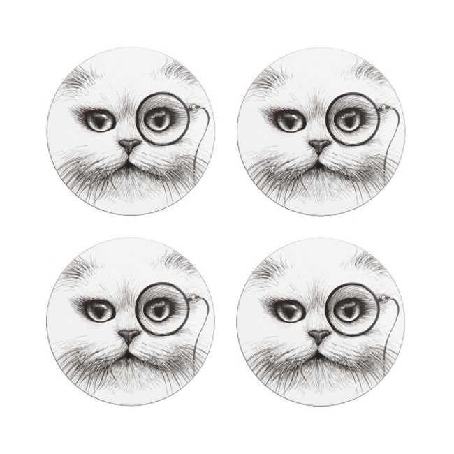 로리도브너 캣 모노클 플레이스매트 Cat Monocle Placemats (Set Of 4)