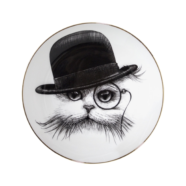 로리도브너 Perfect Plates - Cat in Tilted Hat