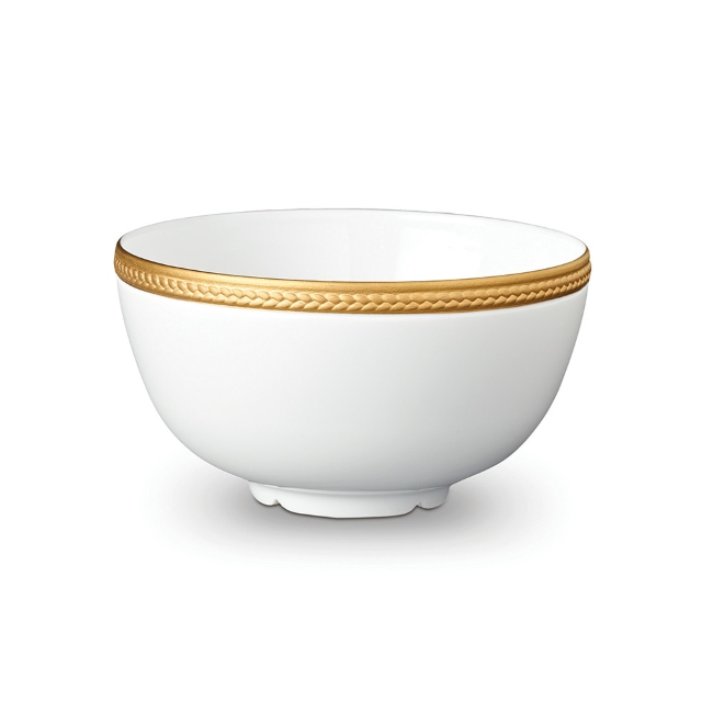 로브제 Soie Tressee Gold Plated Soup Bowl