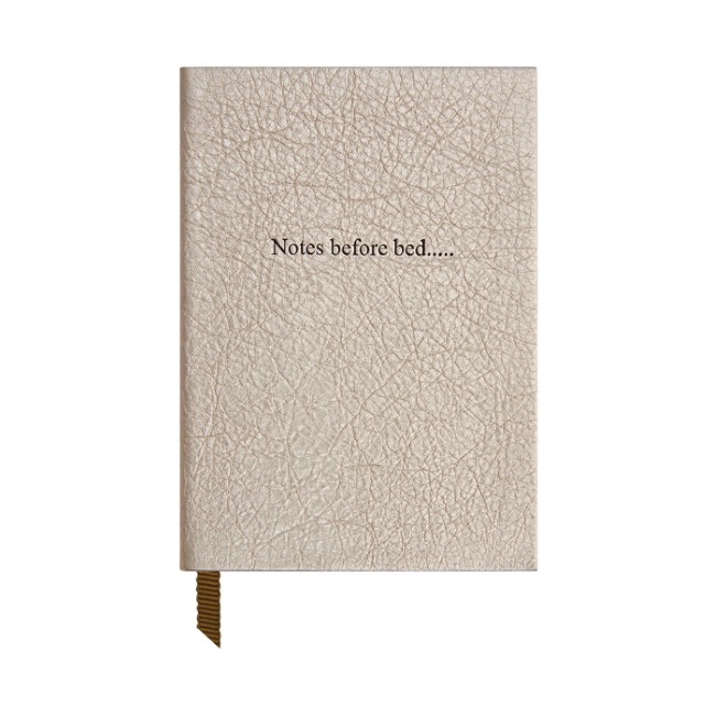 오거나이즈 노트 \'Note Before Bed\' Notebook, Beige