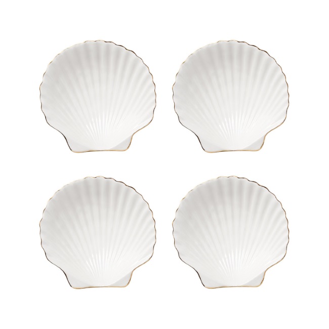 에어린 Shell Appetizer Plate (Set Of 4)