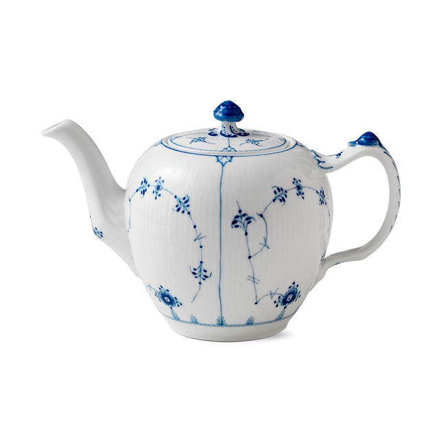 로얄코펜하겐 블루 플레인 티팟 Blue Fluted Plain Teapot 1L
