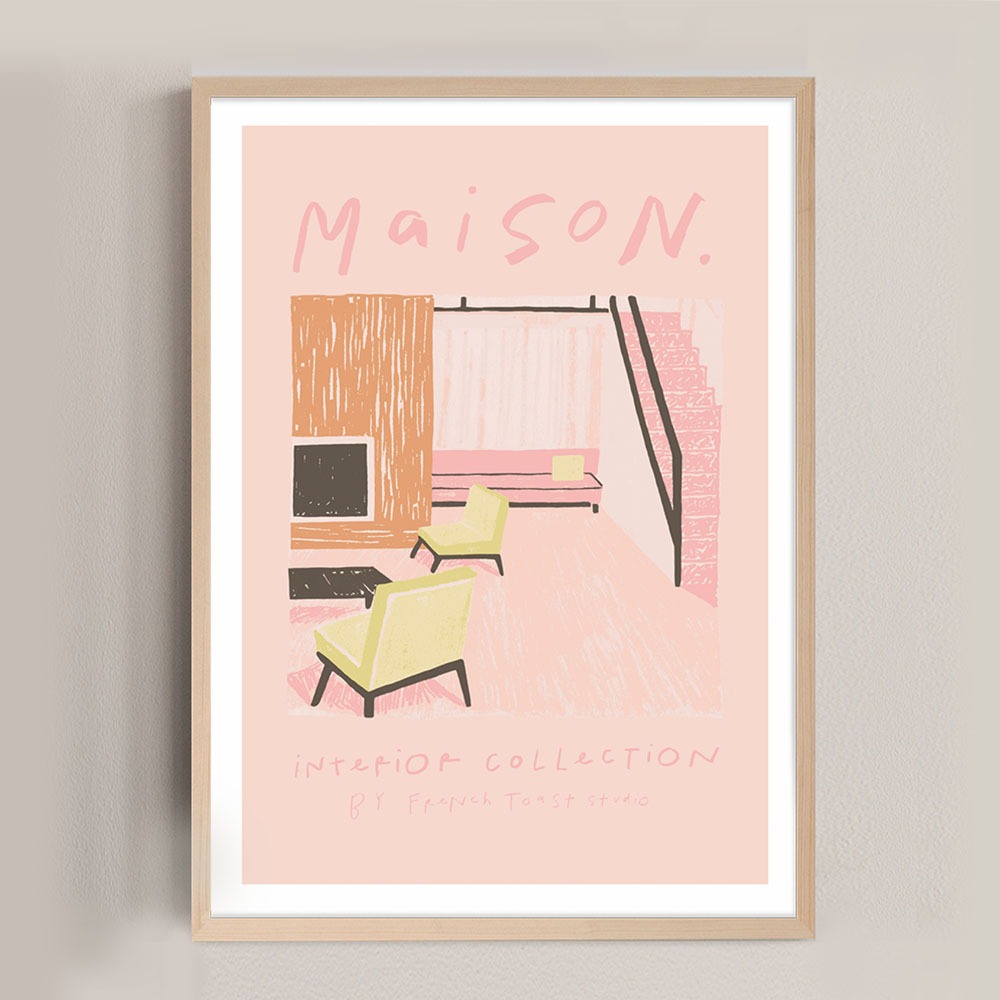다꼬르피스 포스터 French Toast Studio - Pink Room Poster [5% 적립]