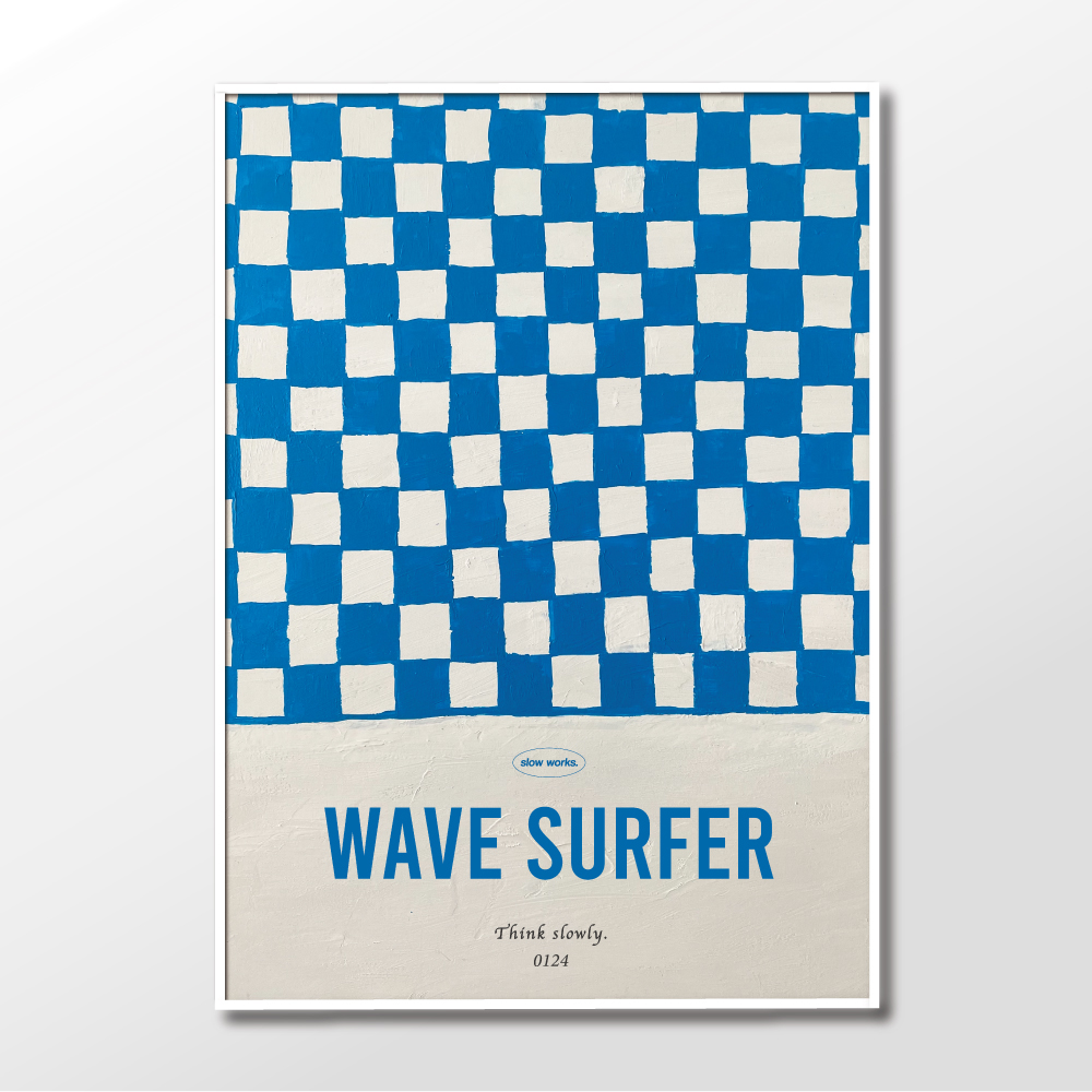 (8주년특가) 슬로우웍스 아트포스터 Wave surfer