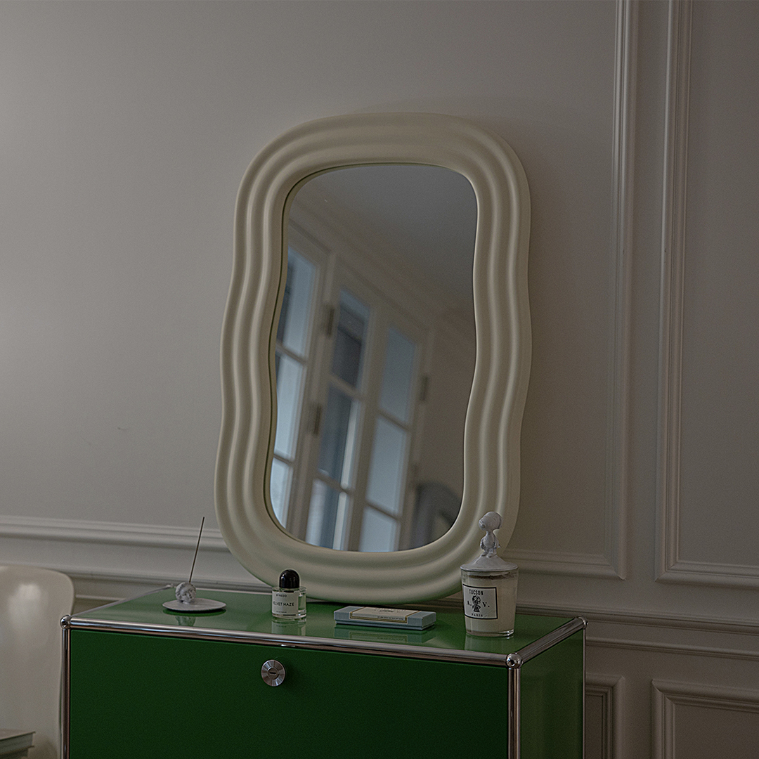(12월특가)커넥토리얼 웨이브 벽거울 Wave Mirror Small