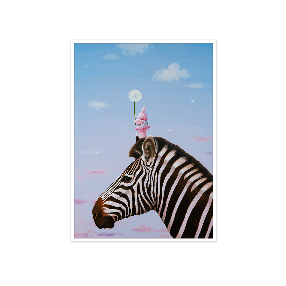 아티쉬 포스터 - 송형노Dream(Zebra&Rabbit) (액자포함) [5% 적립]
