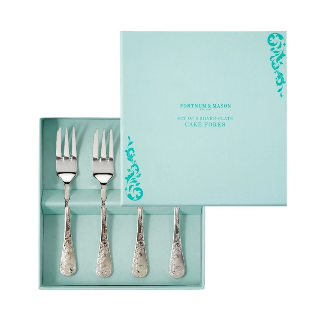 포트넘앤메이슨 Silver-Plated Pastry Forks (Set of 4)