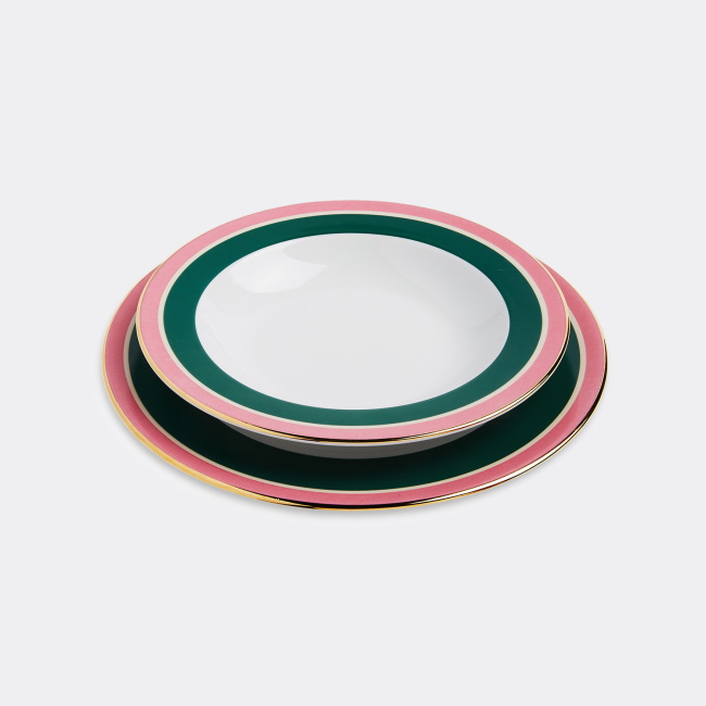 라 더블제이 레인보우 디너 세트 Rainbow Verde Soup & Dinner Plate