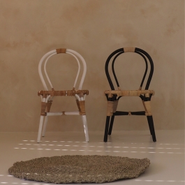 헤일리가구 와사비 Wasabi 원목 라탄의자(2color)