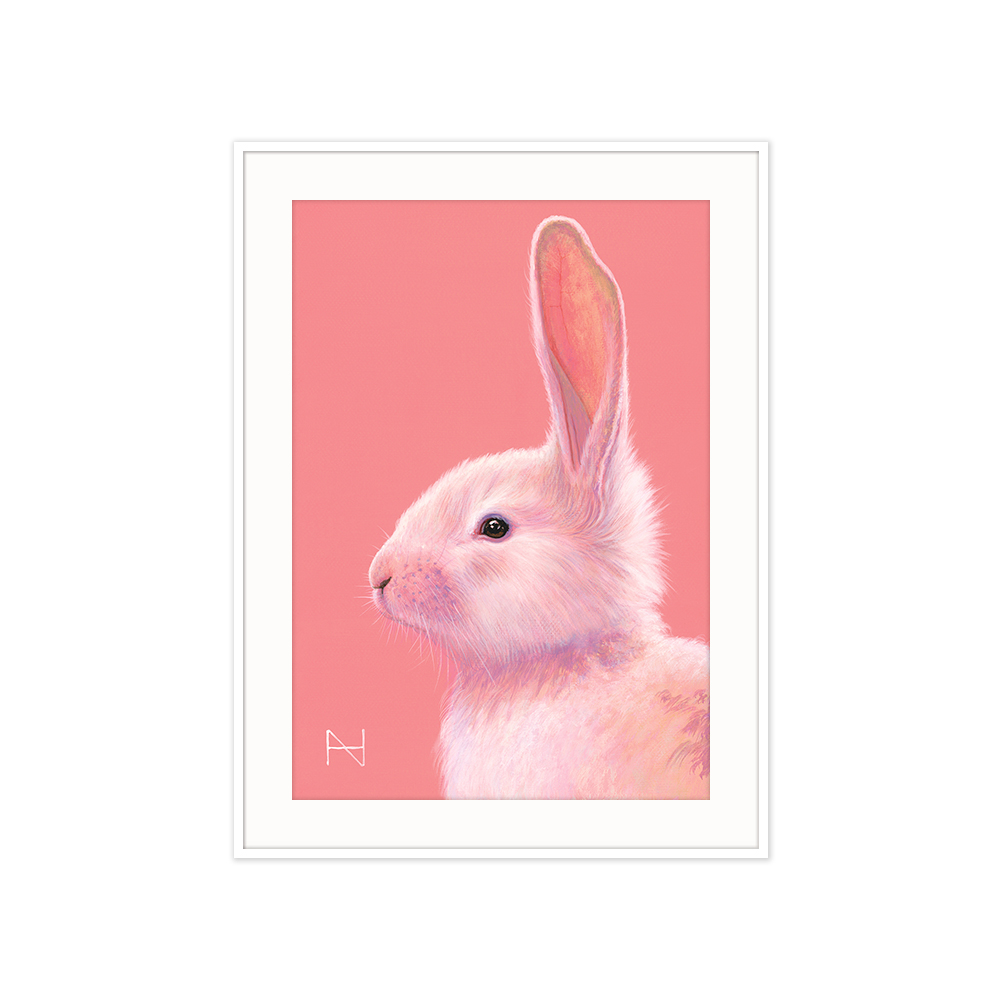 아티쉬 포스터 - 송형노 It is Spring_Rabbit(pink) (액자포함) [5%적립]