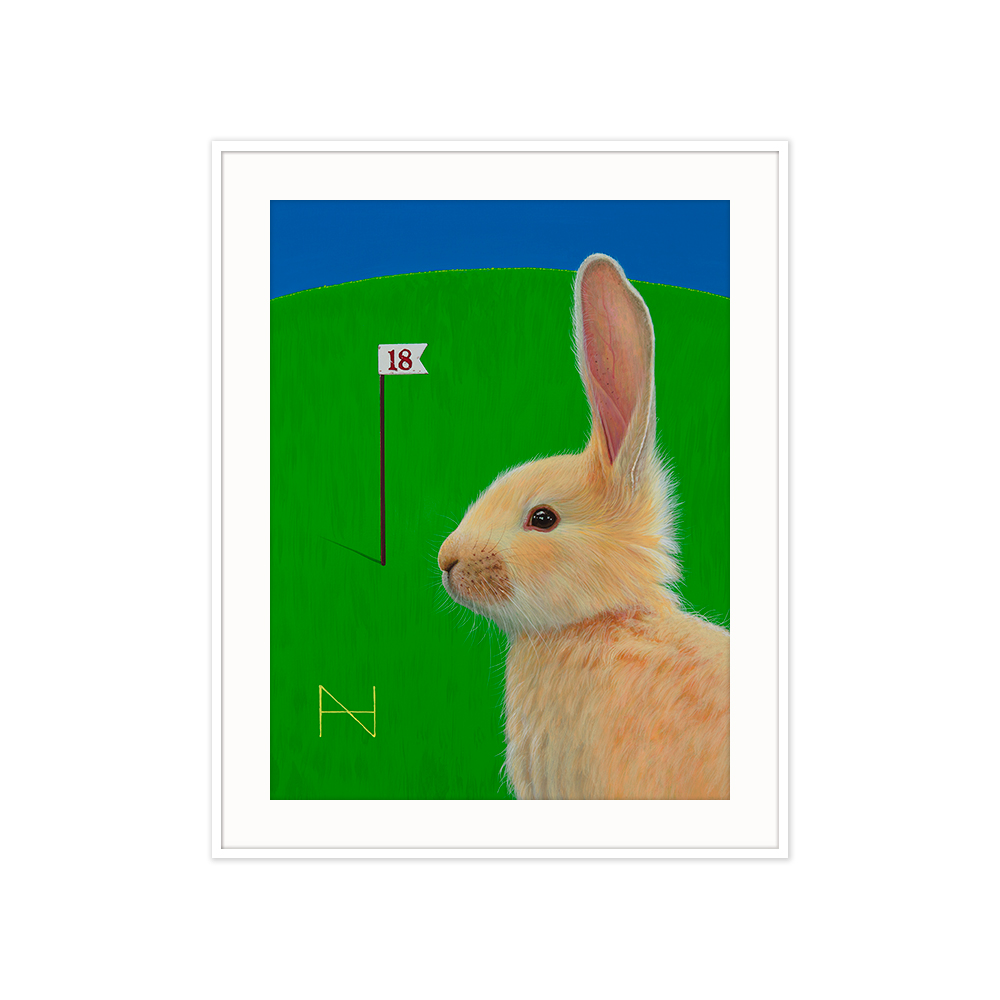 (6월특가) 아티쉬 포스터 - 송형노 It is Spring_Rabbit(pink) (액자포함) [5%적립]