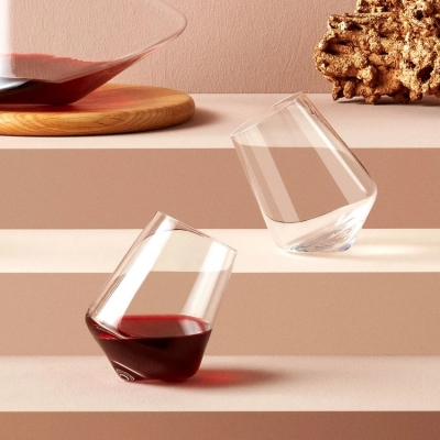 누드글라스 밸런스 와인잔 세트 Balance Wine Glasses (Set of 2)