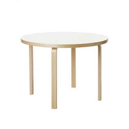 (리빙패밀리세일) 아르텍 알토 라운드 테이블 Artek Aalto Table Round 90A White/Birch