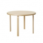 (12월특가) 아르텍 알토 라운드 테이블 Artek Aalto Table Round 90A White/Birch