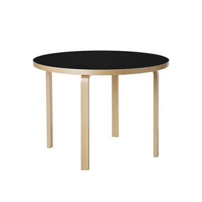 (12월특가) 아르텍 알토 라운드 테이블 Artek Aalto Table Round 90A Black/Birch