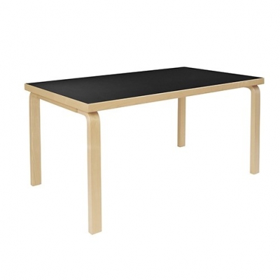 (6월특가) 아르텍 알토 테이블 Artek Aalto Table Rectangular 82A Black/Birch