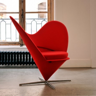비트라 하트 콘 체어 Vitra Heart Cone Chair Red