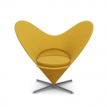 (5월특가) 비트라 하트 콘 체어 Vitra Heart Cone Chair Black