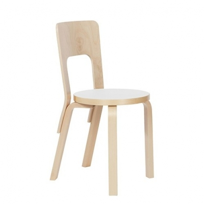 [아울렛] 아르텍 체어 Chair 66 White/Natural [리퍼상품]