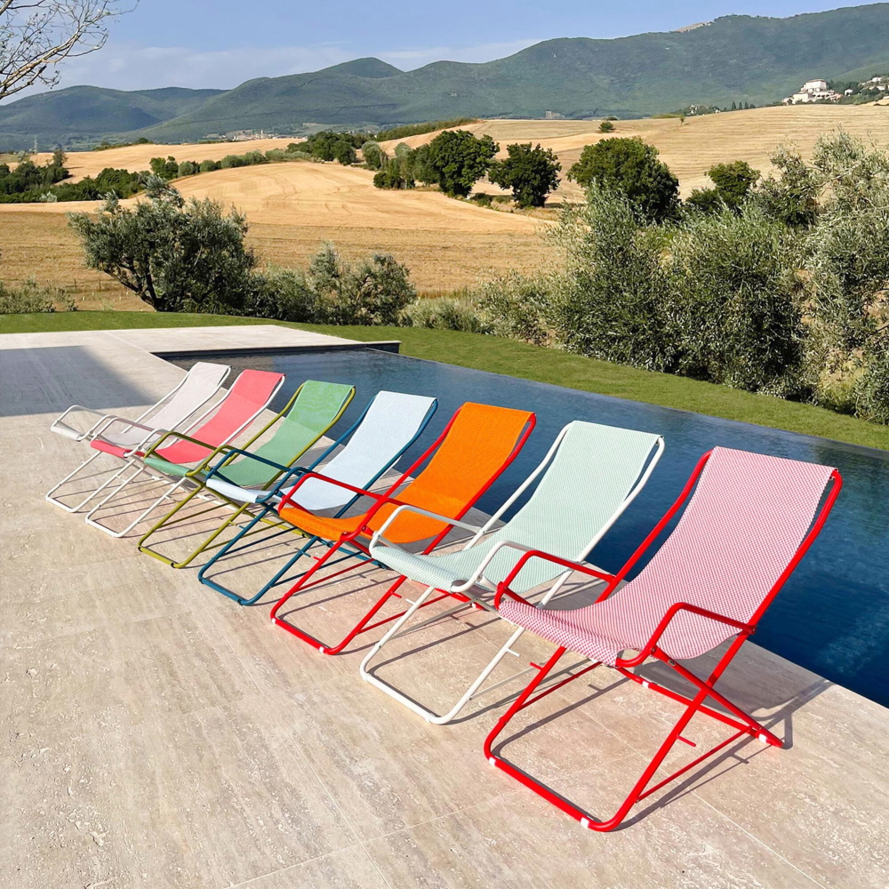 EMU 에뮤 BAHAMA DECK CHAIR - Scarlet Red & Red