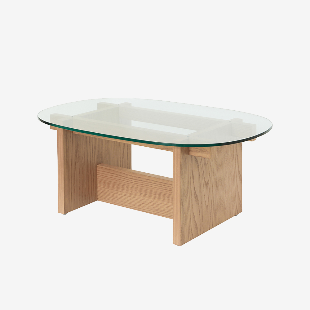 커넥토리얼 라운드 소파테이블 / Round Sofa Table - White Oak