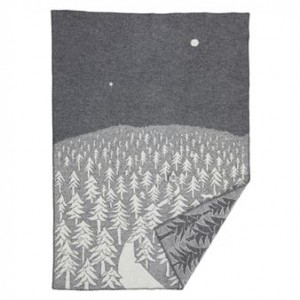House in the Forest wool blanket