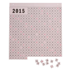 헤이 Perforated Calendar 2015