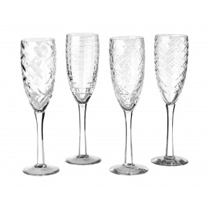 폴스포턴 커팅 샴페인 글래스 Cuttings Champagne glass - Set of 4