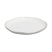 Plate - Porcelain - Golden edge