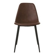 하우스닥터 Forms Padded chair - / Imitation leather & steel