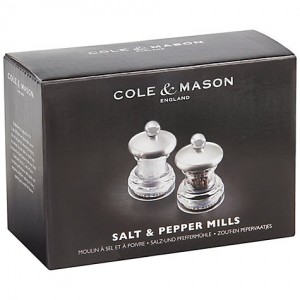콜앤메이슨 Button Salt and Pepper Mill Gift Set