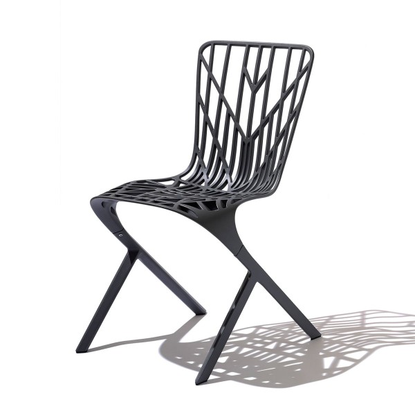 놀 Washington Skeleton Chair, black aluminium
