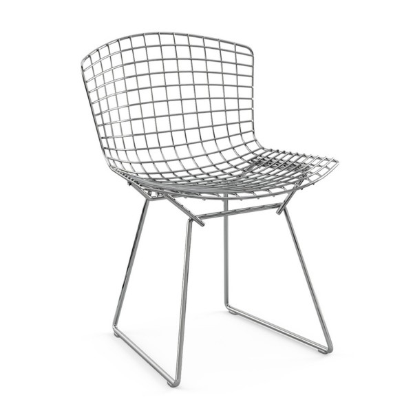 놀 Bertoia Chair without a cushion, chrome-plated